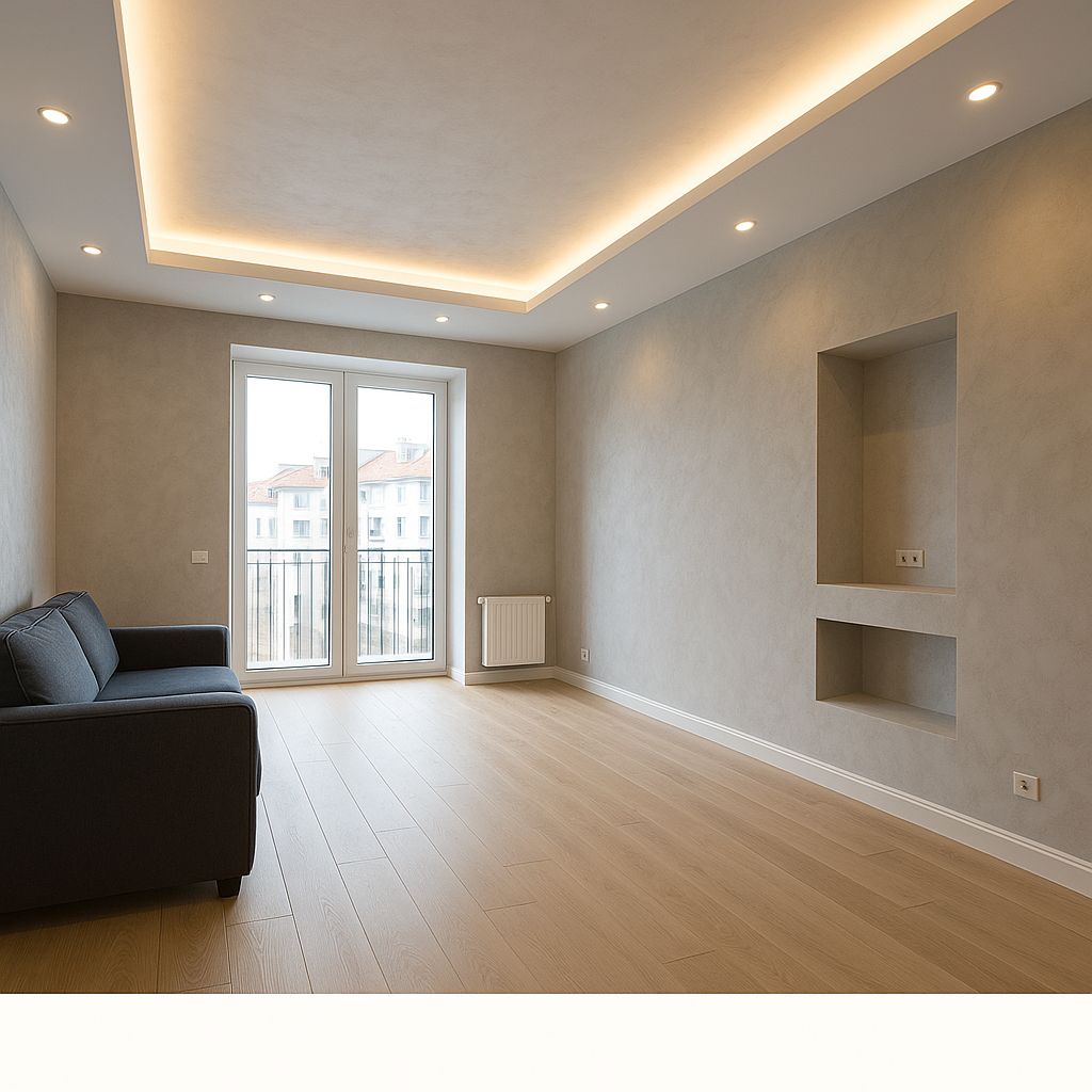 Plâtrerie et finitions sur mesure à Metz, Thionville et Luxembourg : le savoir-faire PLACMANN au service de votre intérieur